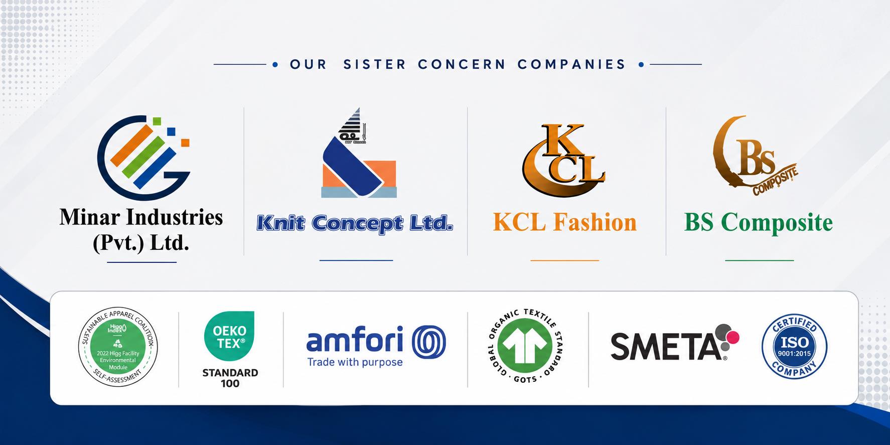 Minar Group sister concern companies and certifications
